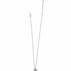 Brighton Interlok Curve Heart Necklace Silver Fashion