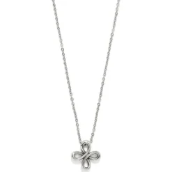 Brighton Interlok Curve Necklace Silver Hot
