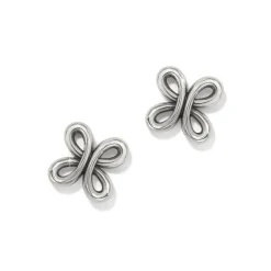 Brighton Interlok Curve Post Earrings Silver Sale
