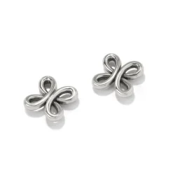 Brighton Interlok Curve Post Earrings Silver Sale