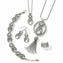Brighton Interlok Embrace Convertible Necklace Silver Hot