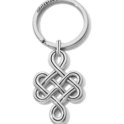 Brighton Interlok Endless Knot Key Fob Silver Sale