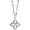 Brighton Interlok Floral Knot Bold Necklace Silver Fashion