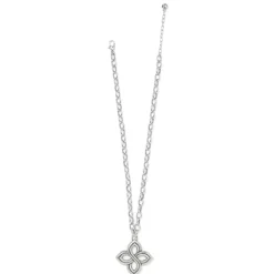 Brighton Interlok Floral Knot Bold Necklace Silver Fashion