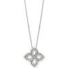 Brighton Interlok Floral Knot Necklace Silver Discount