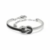 Brighton Interlok Harmony Bar Bracelet Silver-Black Best