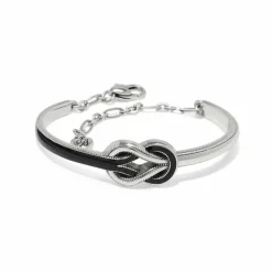 Brighton Interlok Harmony Bar Bracelet Silver-Black Best