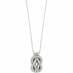 Brighton Interlok Harmony Black Necklace Silver-Black New