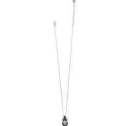 Brighton Interlok Harmony Black Necklace Silver-Black New