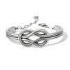 Brighton Interlok Harmony Bold Bar Bracelet Silver Discount