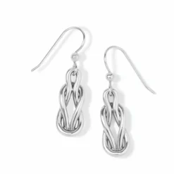 Brighton Interlok Harmony French Wire Earrings Silver Discount