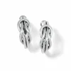 Brighton Interlok Harmony Hoop Earrings Silver Outlet