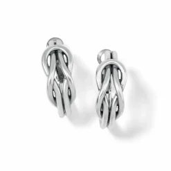 Brighton Interlok Harmony Hoop Earrings Silver Outlet