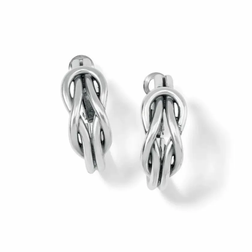 Brighton Interlok Harmony Hoop Earrings Silver Outlet