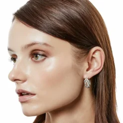 Brighton Interlok Harmony Hoop Earrings Silver Outlet