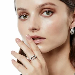 Brighton Interlok Harmony Ring Silver Hot