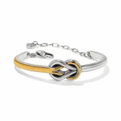 Brighton Interlok Harmony Two Tone Bar Bracelet Silver Best