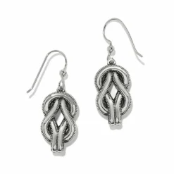 Brighton Interlok Harmony Two Tone French Wire Earrings Silver-Gold Hot