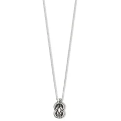Brighton Interlok Harmony Two Tone Petite Necklace Silver-Gold Outlet