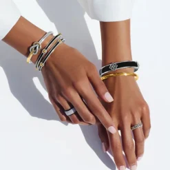 Brighton Interlok Harmony Two Tone Bar Bracelet Silver Best