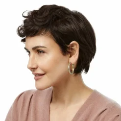 Brighton Interlok Heirloom Hoop Earrings Gold-Silver New
