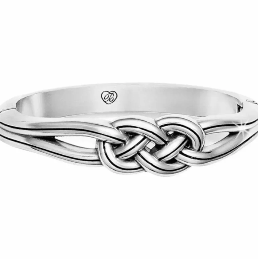 Brighton Interlok Hinged Bangle Silver Best