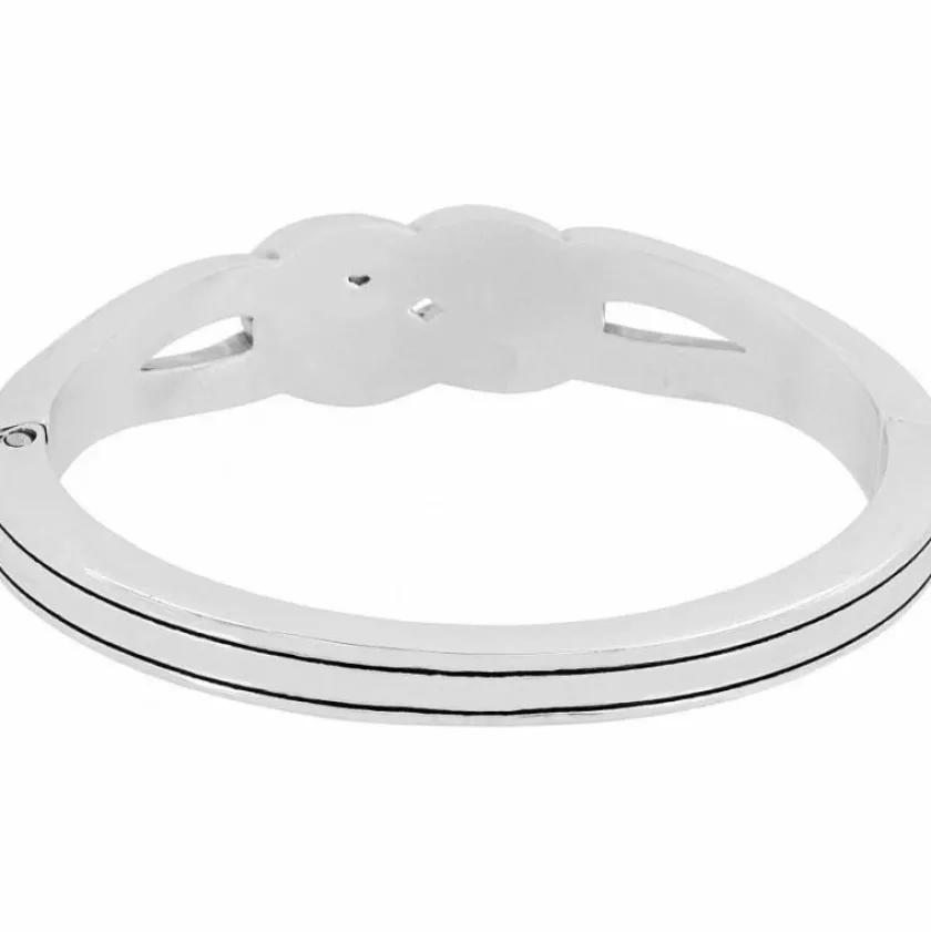 Brighton Interlok Hinged Bangle Silver Best