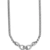 Brighton Interlok Infinity Collar Necklace Silver Online