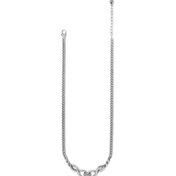 Brighton Interlok Infinity Collar Necklace Silver Online