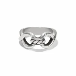 Brighton Interlok Infinity Ring Silver Outlet