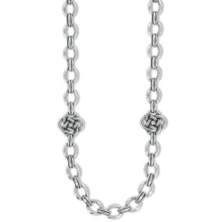 Brighton Interlok Knot Link Necklace Silver Outlet