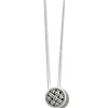 Brighton Interlok Loom Necklace Silver Outlet