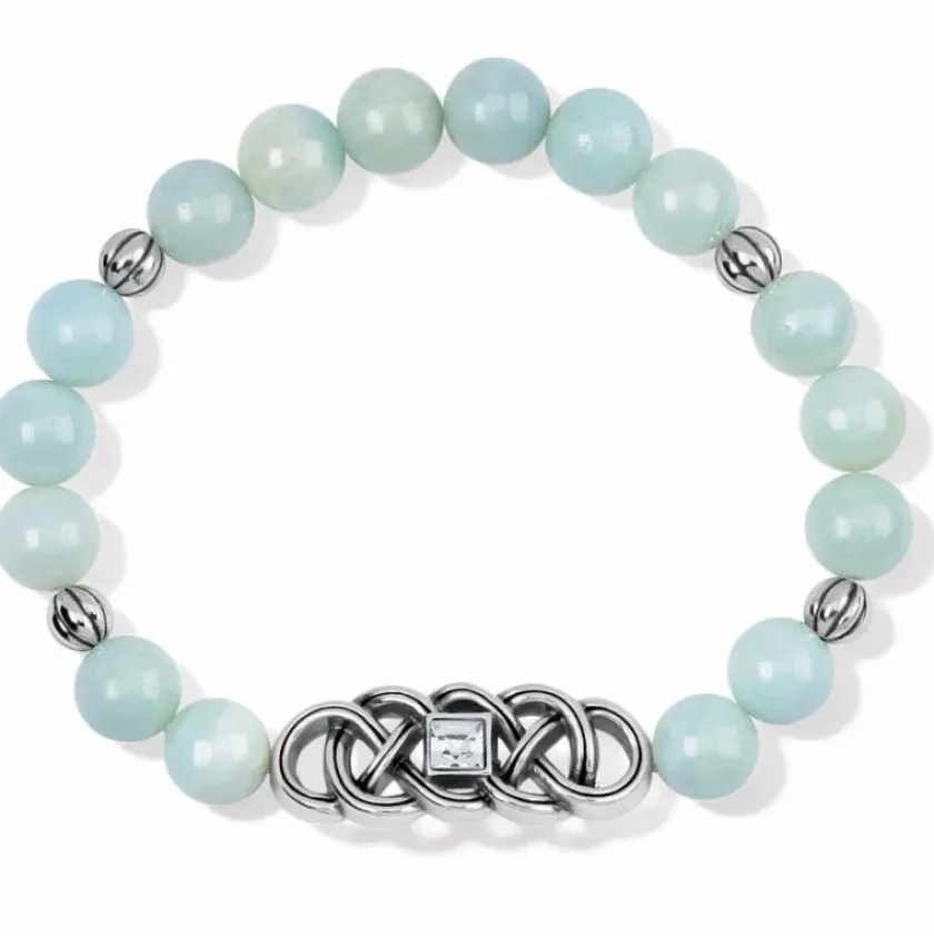 Brighton Interlok Lustre Amazonite Stretch Bracelet Silver-LightGreen Discount