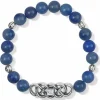 Brighton Interlok Lustre Quartz Stretch Bracelet Blue Discount