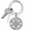 Brighton Interlok Medallion Round Key Fob Silver Outlet