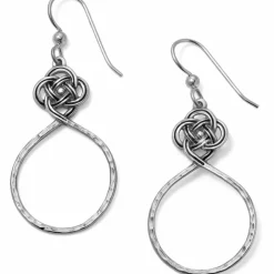 Brighton Interlok Petite Knot Circle French Wire Earrings Silver Online