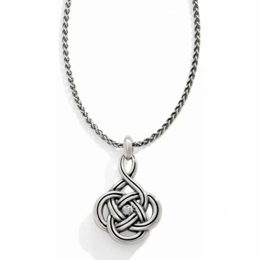 Brighton Interlok Petite Necklace Silver Discount