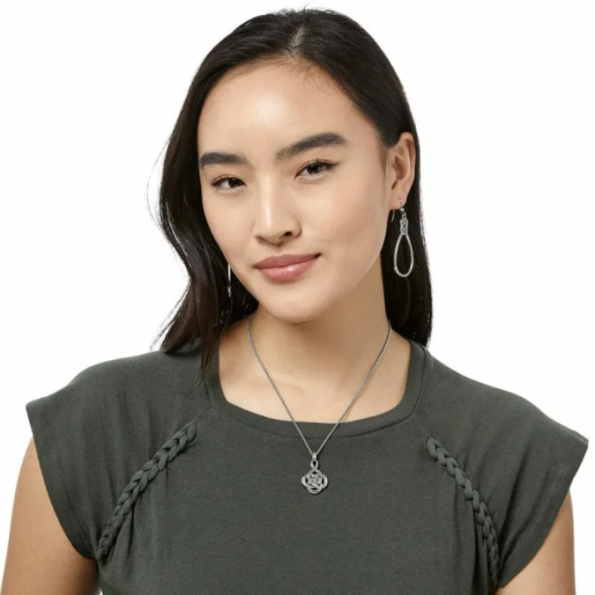 Brighton Interlok Petite Necklace Silver Discount