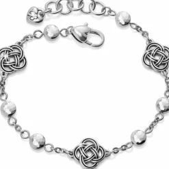Brighton Interlok Petite Station Bracelet Silver New
