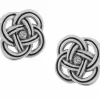 Brighton Interlok Post Earrings Silver Hot