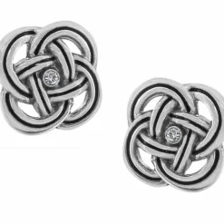 Brighton Interlok Post Earrings Silver Hot