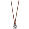 Brighton Interlok Trellis Leather Necklace Online