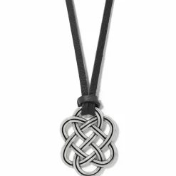 Brighton Interlok Trellis Leather Necklace Online