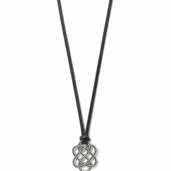 Brighton Interlok Trellis Leather Necklace Online