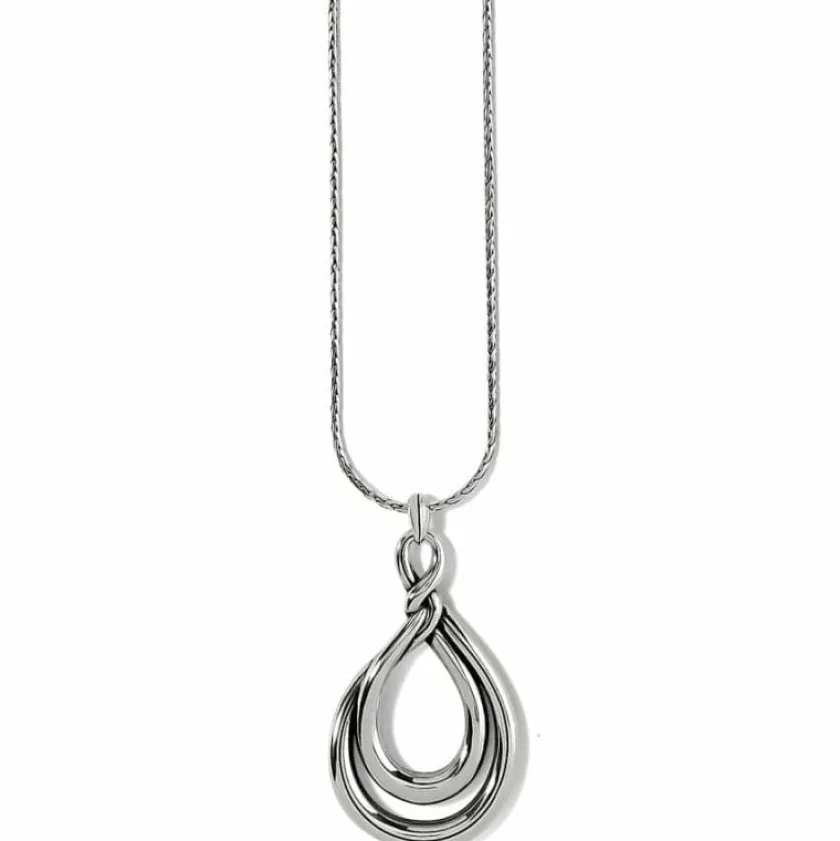 Brighton Interlok Twist Convertible Necklace Silver Outlet