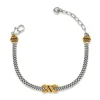 Brighton Interlok Twist Double Chain Bracelet Silver-Gold Sale