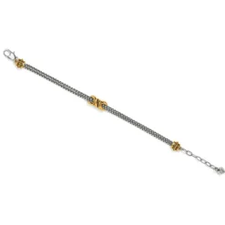Brighton Interlok Twist Double Chain Bracelet Silver-Gold Sale