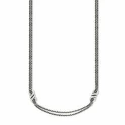 Brighton Interlok Twist Double Necklace Silver Online