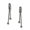 Brighton Interlok Twist Double Post Drop Earrings Silver Online