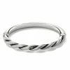 Brighton Interlok Twist Hinged Bangle Silver Clearance